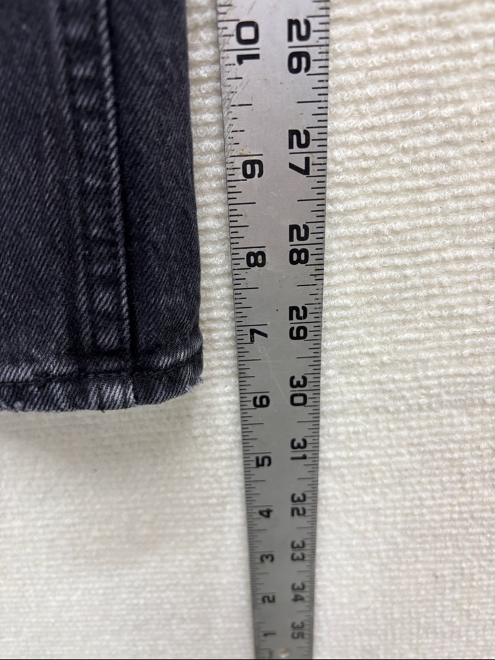 Abercrombie & Fitch The Baggy Low Rise Curve Love Jeans 27 4R Faded Black - Picture 3 of 6